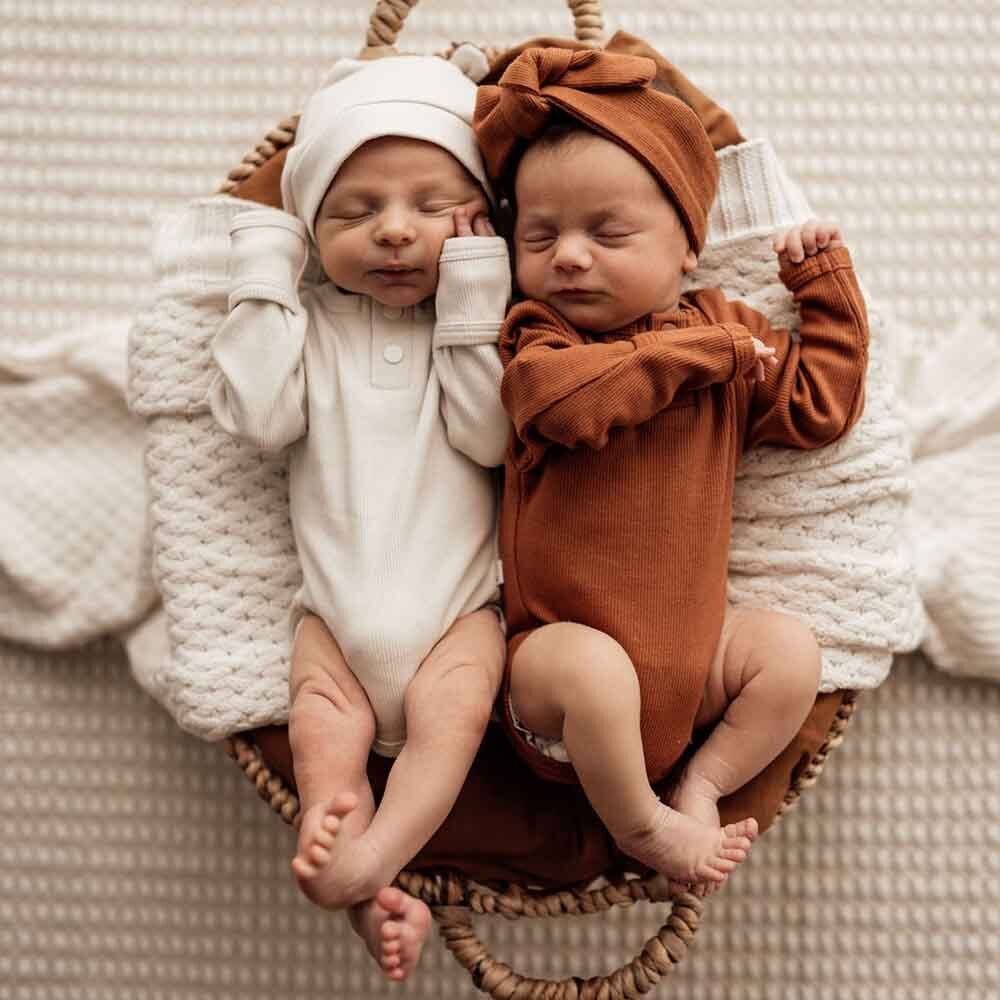 Biscuit Long Sleeve Organic Bodysuit - Image 5