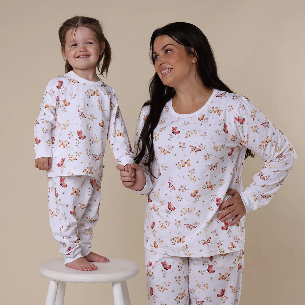 Butterfly Organic Kids Long Sleeve PJ Set - Image 5