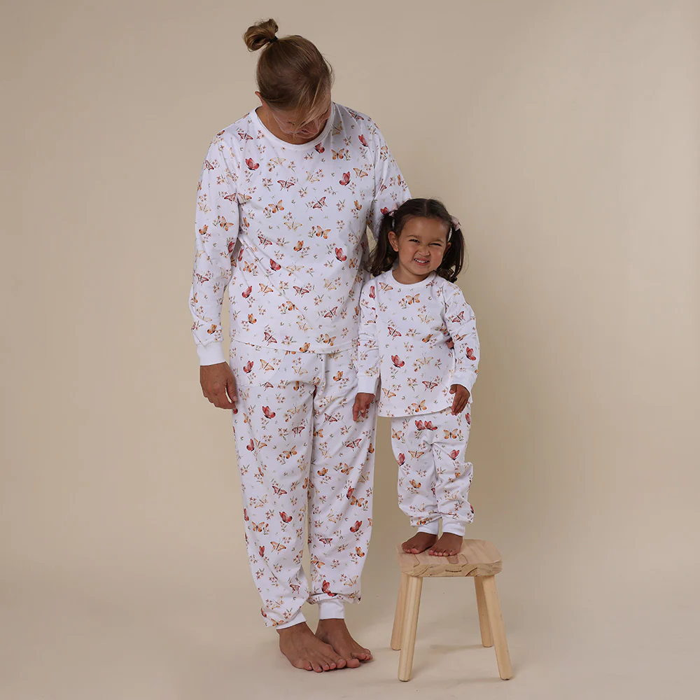 Butterfly Organic Kids Long Sleeve PJ Set - Image 6
