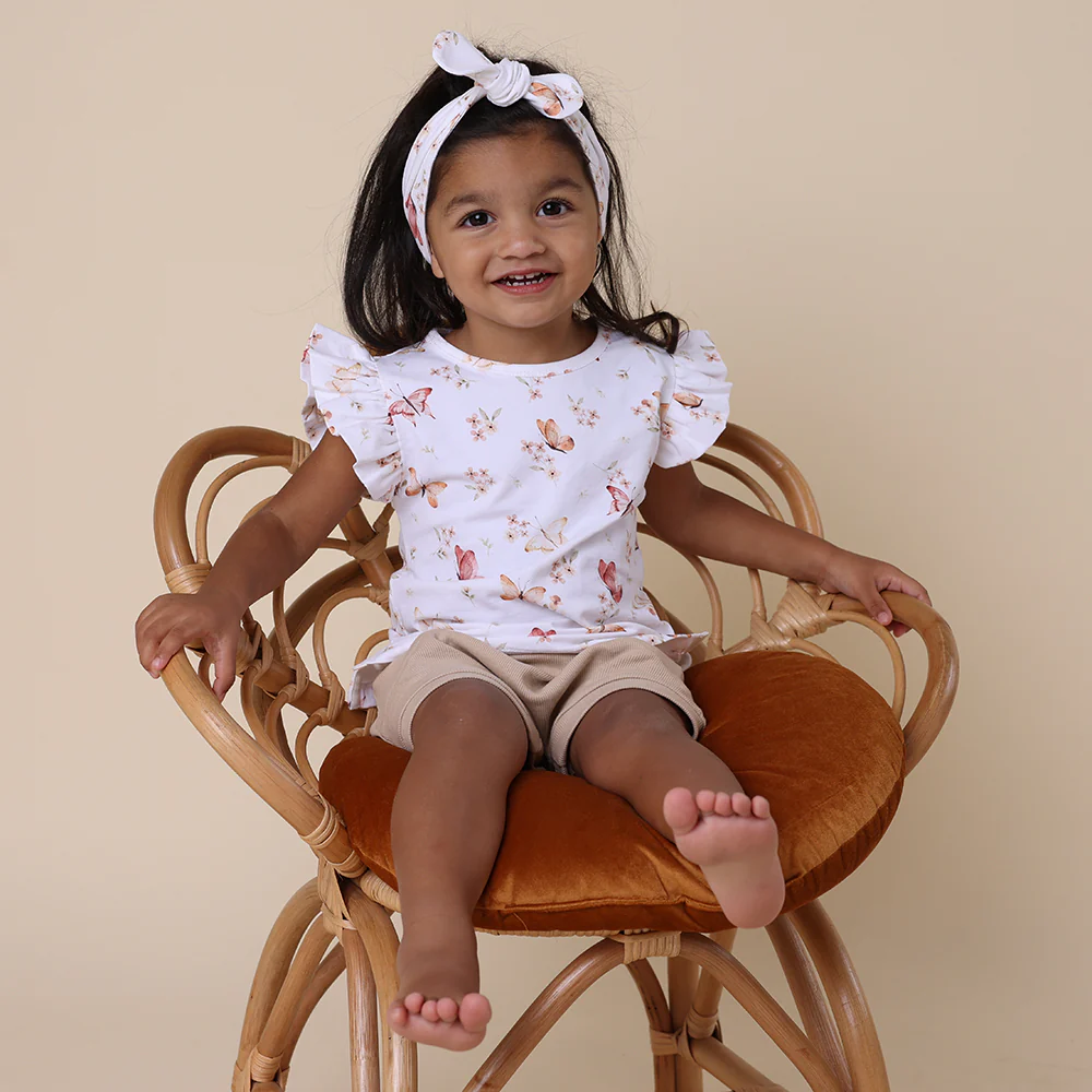 Butterfly Organic T-Shirt with Frill - Image 10