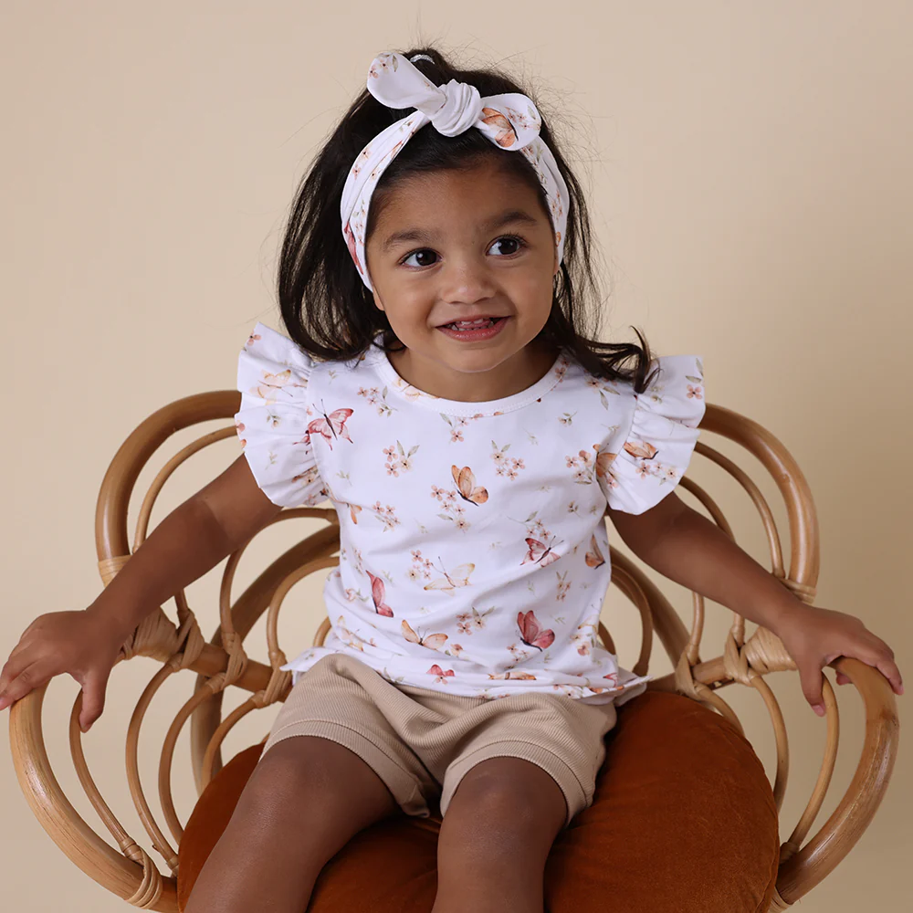 Butterfly Organic T-Shirt with Frill - Image 4