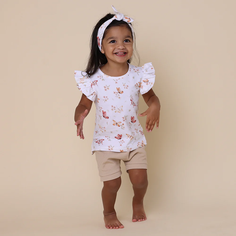 Butterfly Organic T-Shirt with Frill - Image 7