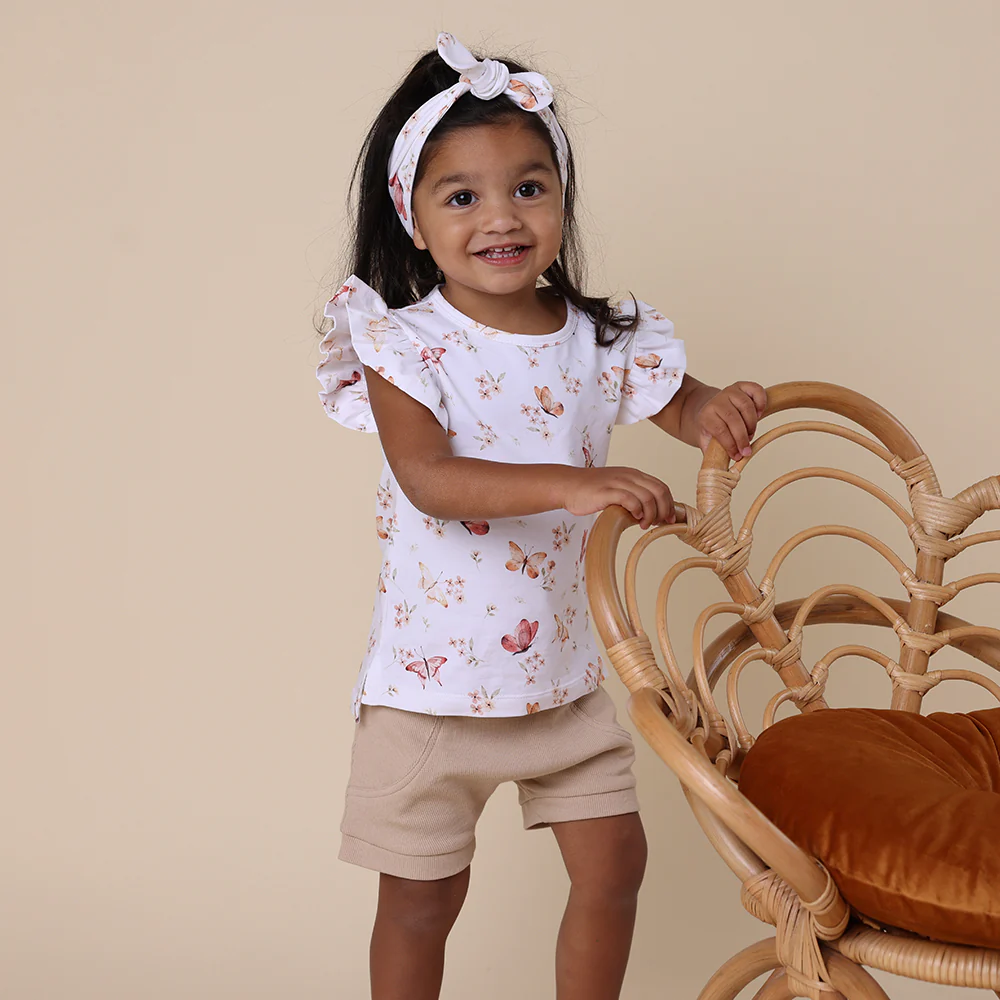 Butterfly Organic T-Shirt with Frill - Image 9