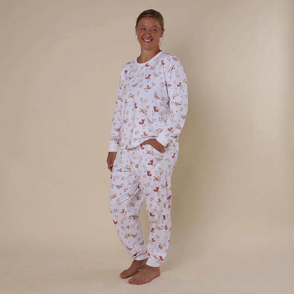 Butterfly Organic Womens Long Sleeve PJ Set - Image 3