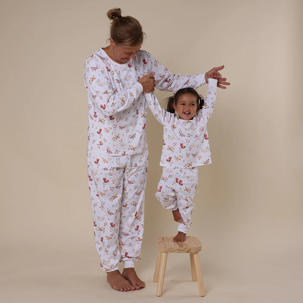 Butterfly Organic Womens Long Sleeve PJ Set - Image 4