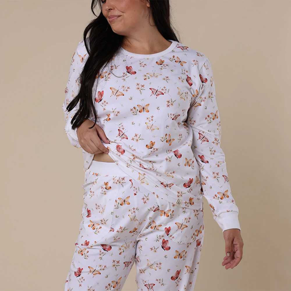 Butterfly Organic Womens Long Sleeve PJ Set - Image 5