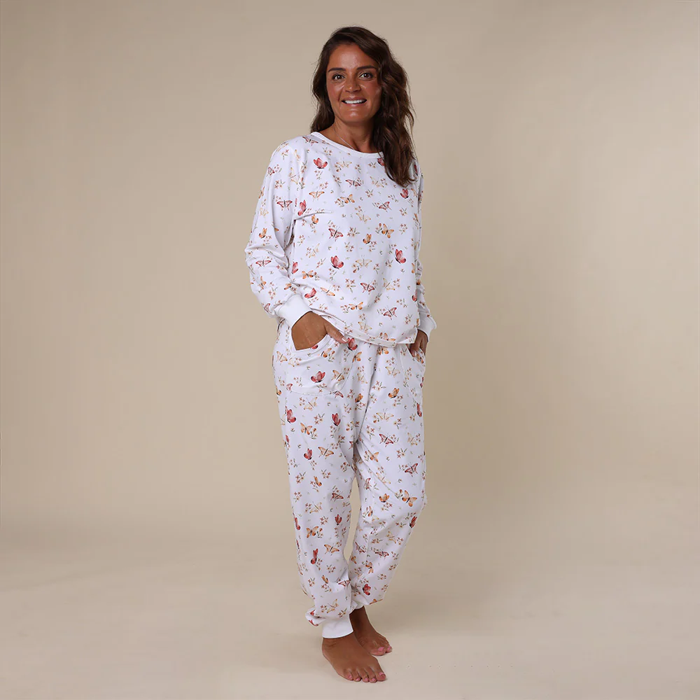Butterfly Organic Womens Long Sleeve PJ Set - Image 6