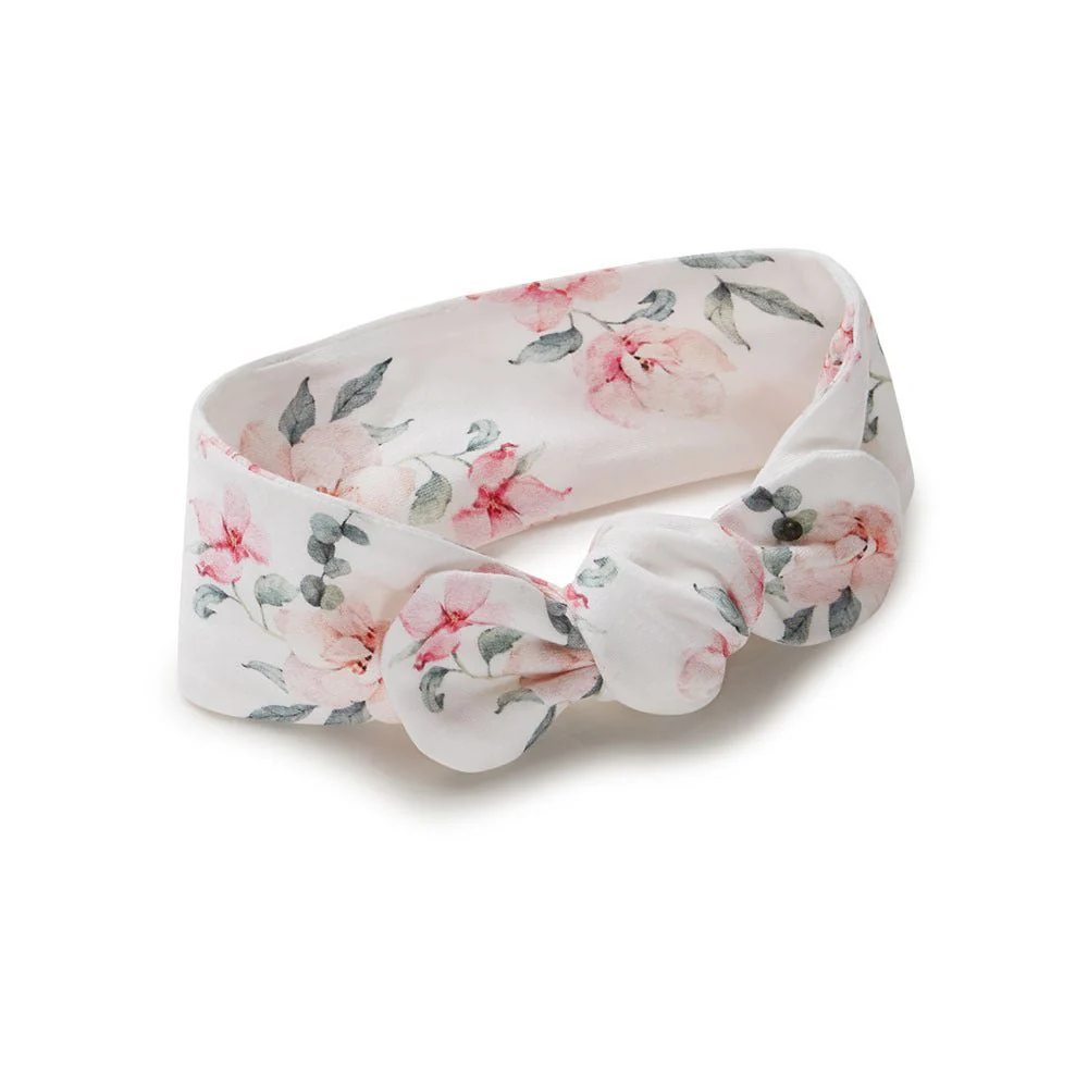 Camille Organic Jersey Wrap & Topknot Set - Image 5