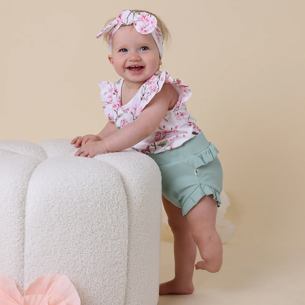 Cherry Blossom Organic T-Shirt with Frill - Image 3