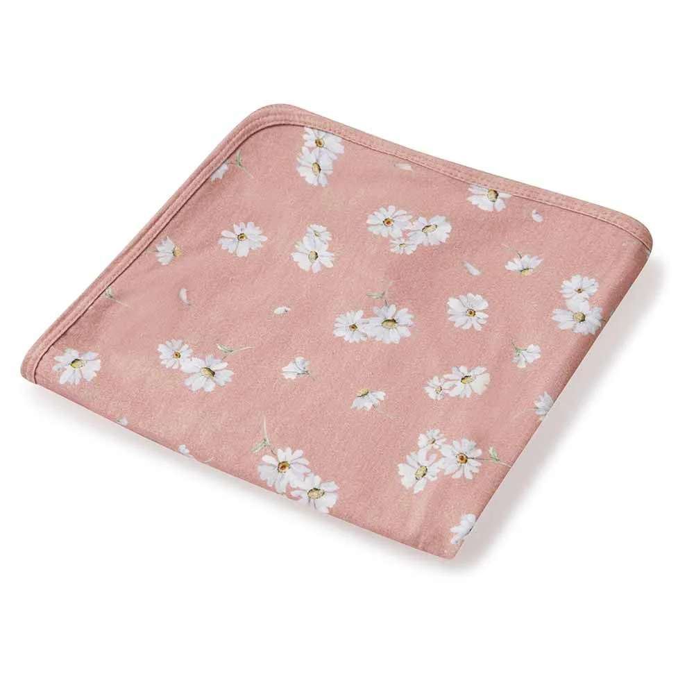 Daisy Organic Jersey Wrap & Topknot Set - Image 5