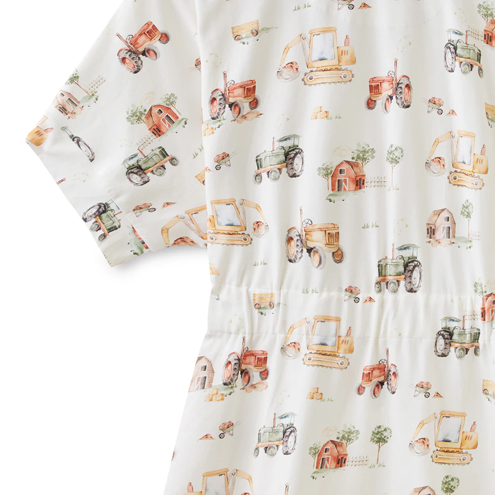 Diggers & Tractors Organic Maternity Robe - Image 5