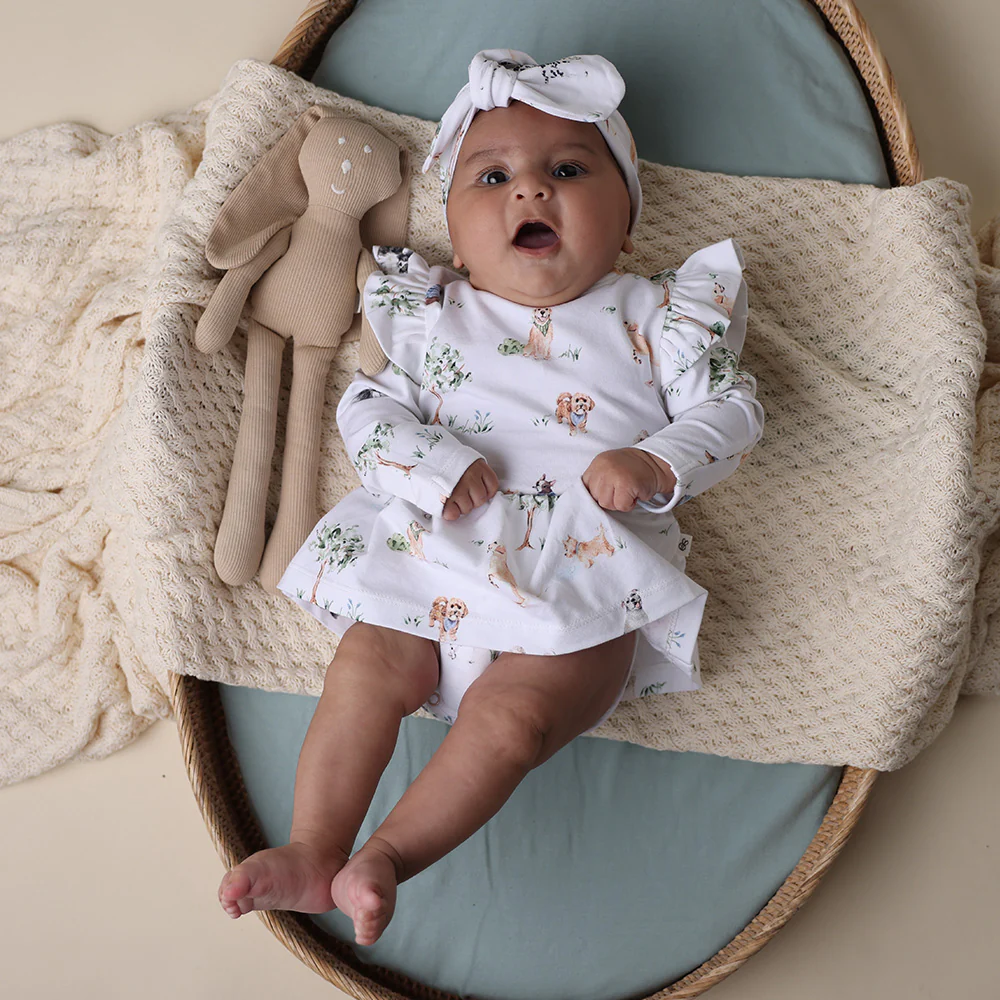 Dog Park Long Sleeve Organic Dress - Image 9