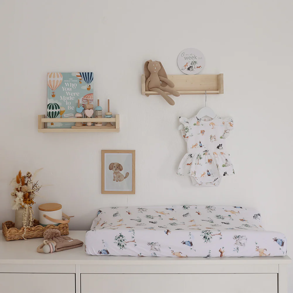 Dog Park Organic Bassinet Sheet / Change Pad Cover - Image 3