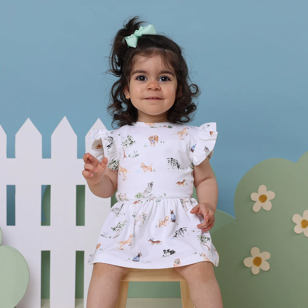 Dog Park Short Sleeve Organic Dress - Image 3