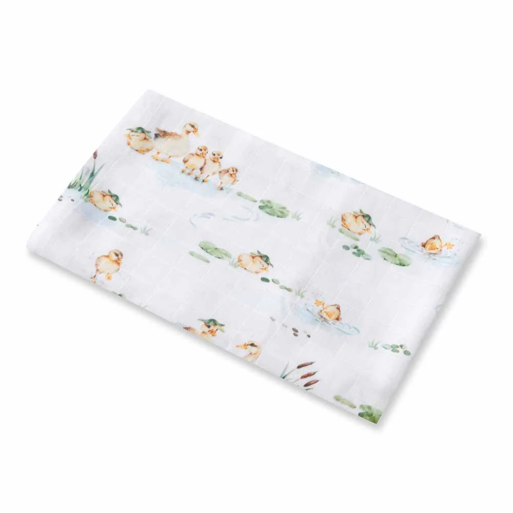 Duck Pond Organic Muslin Wrap - Image 4