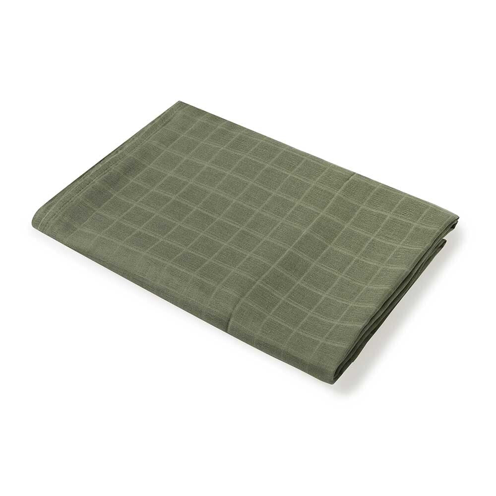 Dusty Olive Organic Muslin Wrap - Image 3