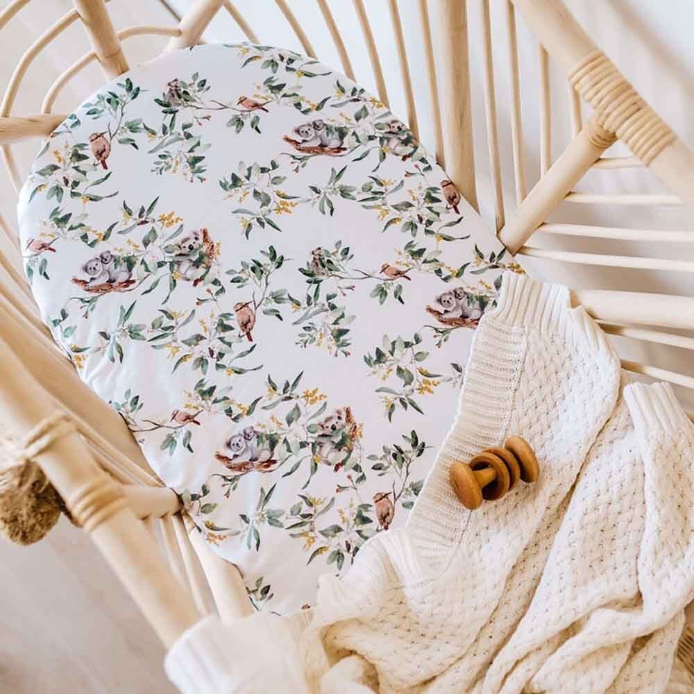 Eucalypt Organic Bassinet Sheet / Change Pad Cover - Image 5