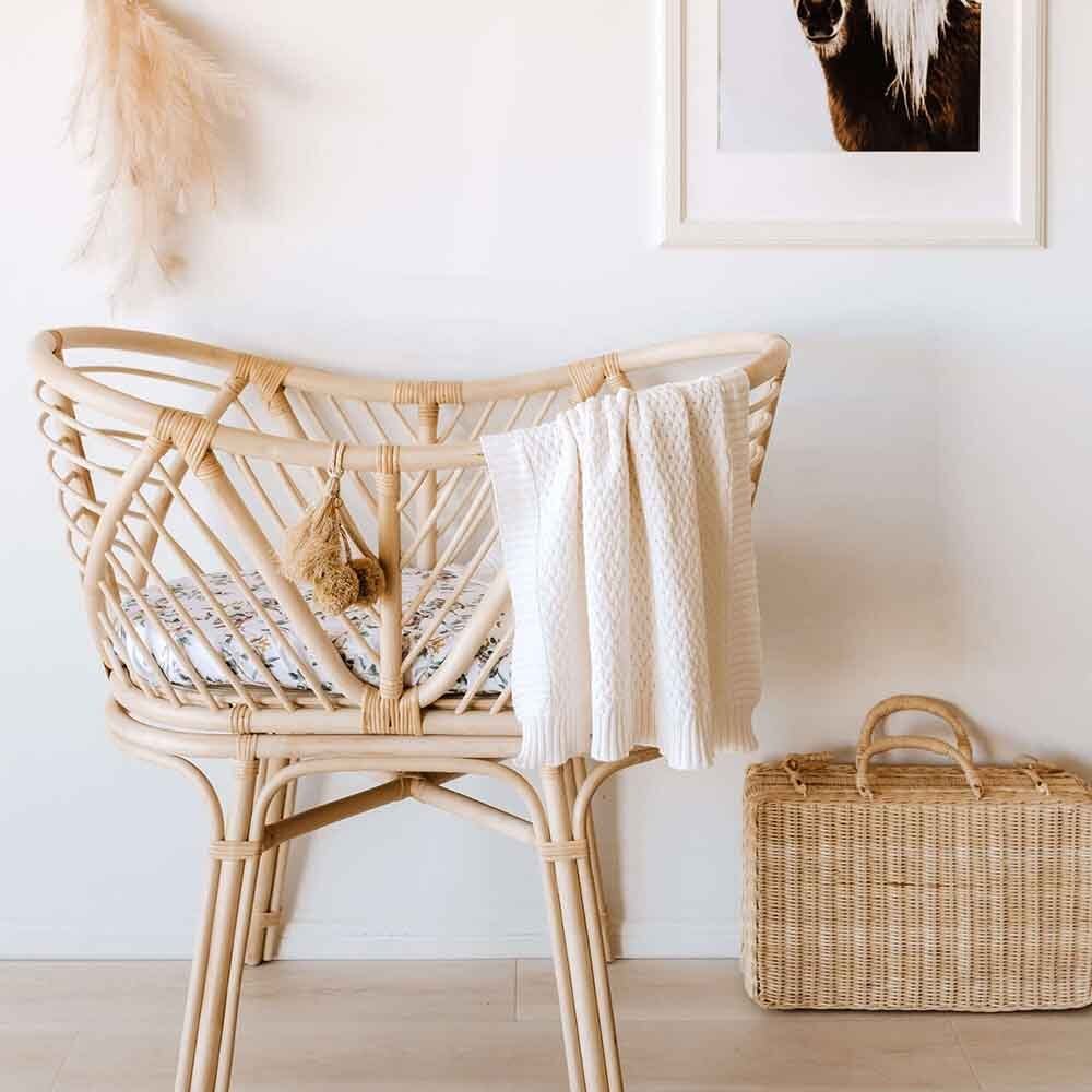 Eucalypt Organic Bassinet Sheet / Change Pad Cover - Image 9