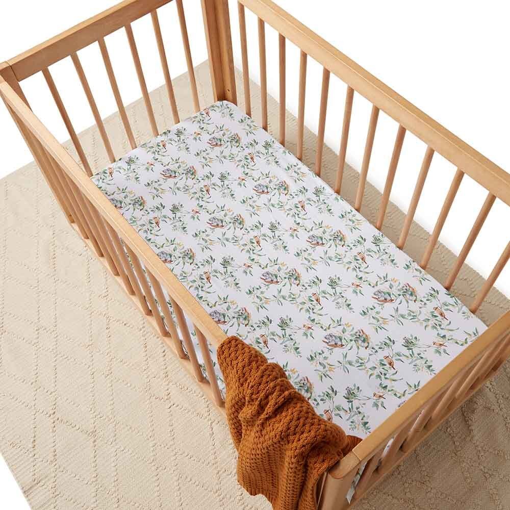 Eucalypt Fitted Cot Sheet - Image 3