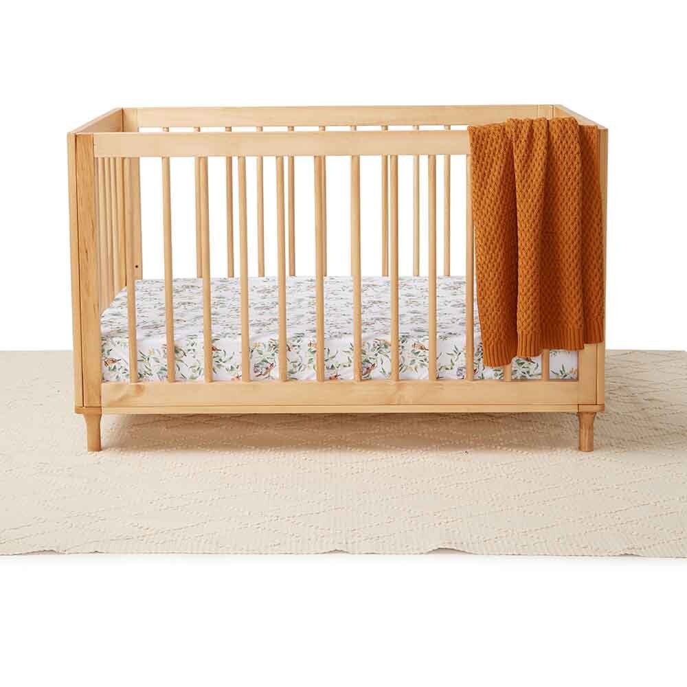 Eucalypt Fitted Cot Sheet - Image 4