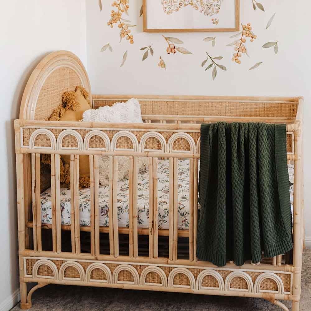 Eucalypt Fitted Cot Sheet - Image 6