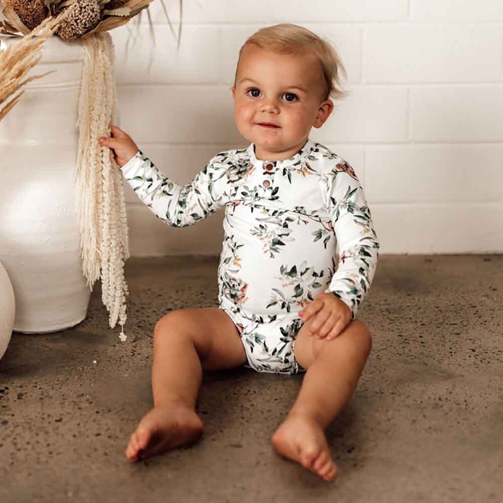 Eucalypt Long Sleeve Organic Bodysuit - Image 3