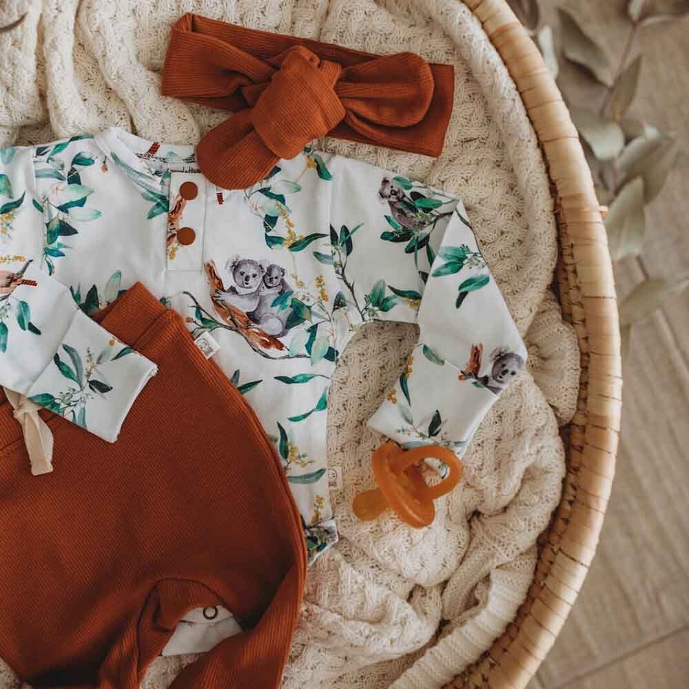 Eucalypt Long Sleeve Organic Bodysuit - Image 7