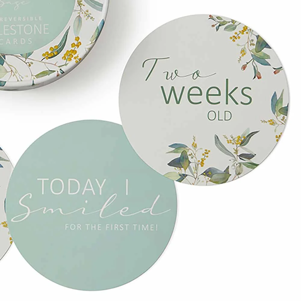 Eucalypt & Sage Reversible Milestone Cards - Image 3