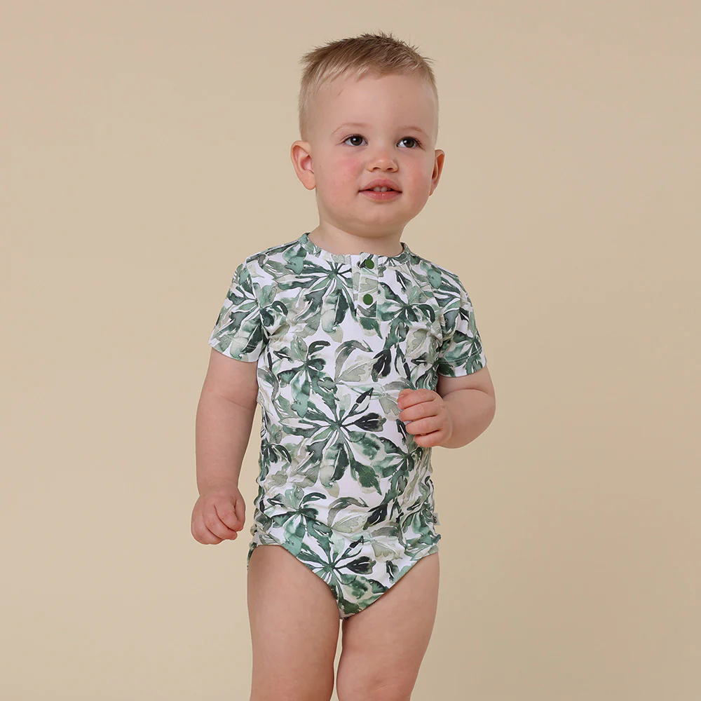Evergreen Short Sleeve Organic Bodysuit - Image 4