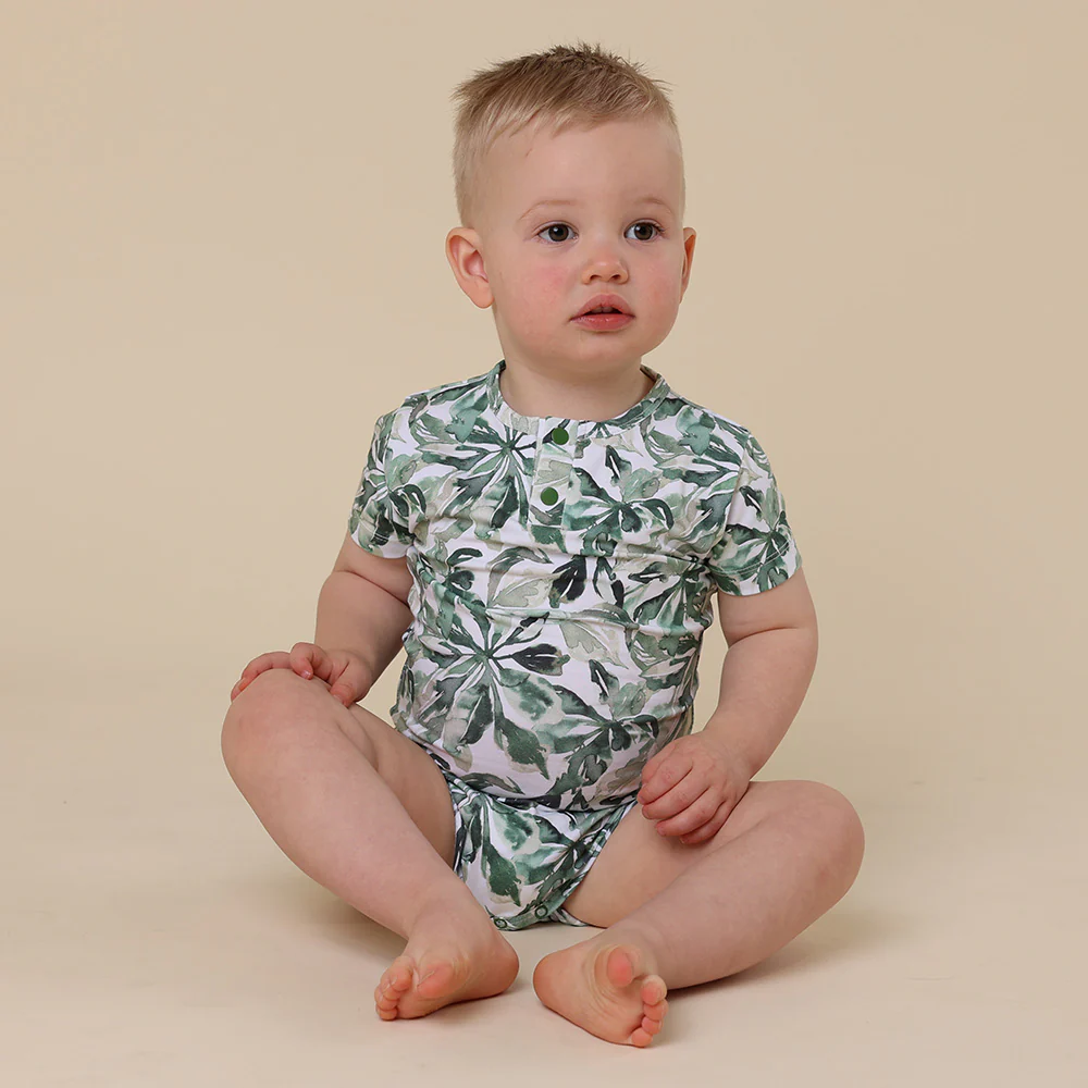 Evergreen Short Sleeve Organic Bodysuit - Image 7