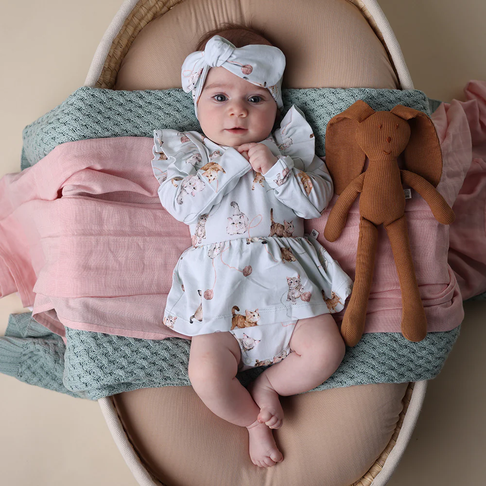 Kittens Long Sleeve Organic Dress - Image 10