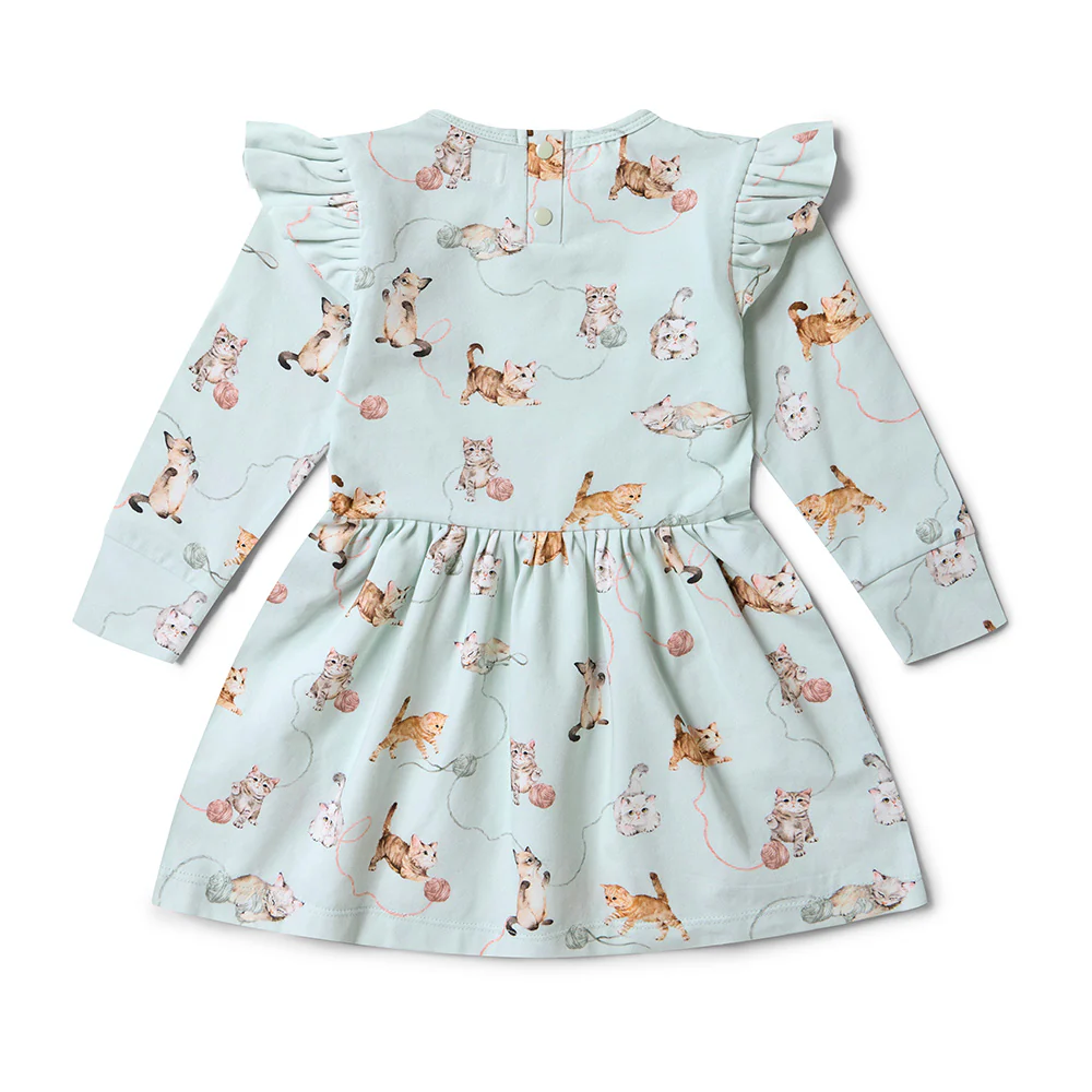 Kittens Long Sleeve Organic Dress - Image 15
