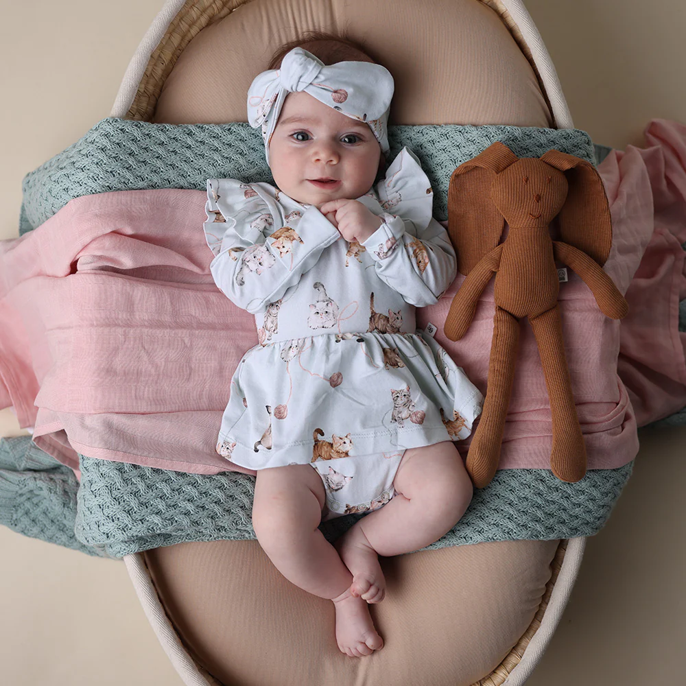 Kittens Long Sleeve Organic Dress - Image 6