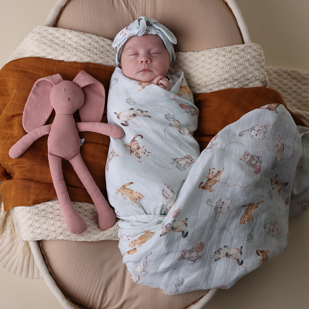 Kittens Organic Muslin Wrap - Image 3