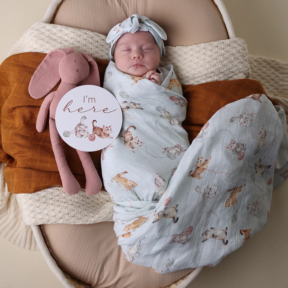 Kittens Organic Muslin Wrap - Image 5