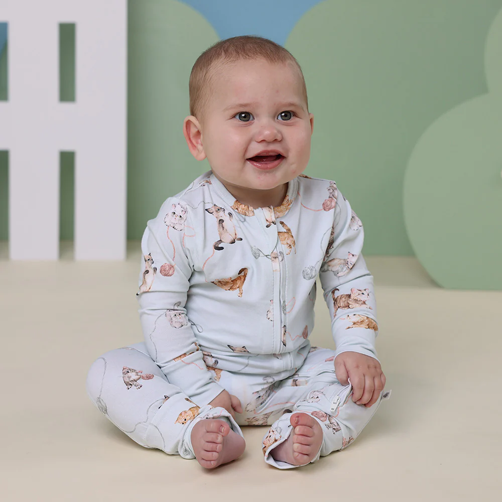 Kittens Organic Snugglesuit Convertible Romper - Image 7