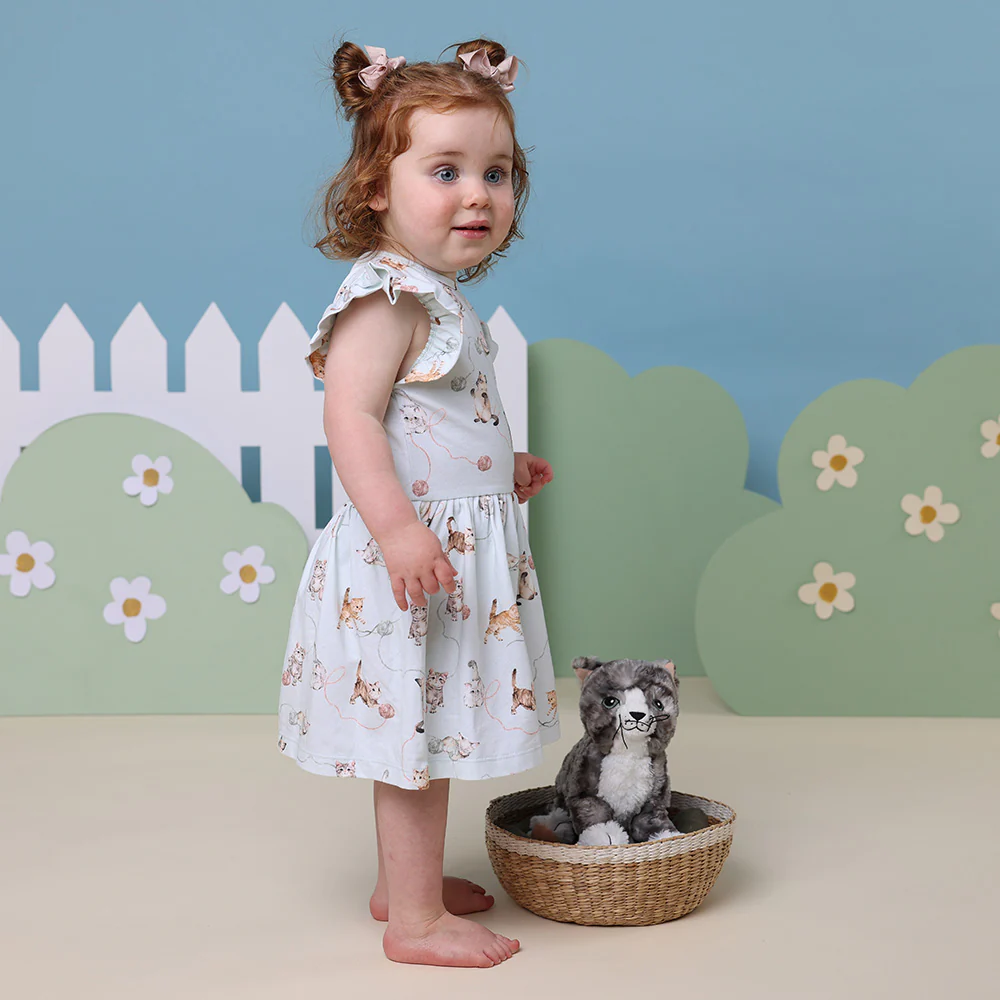 Kittens Short Sleeve Organic Dress - Image 10