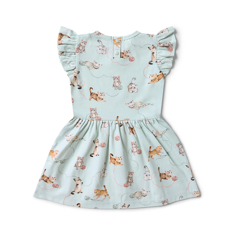 Kittens Short Sleeve Organic Dress - Image 13