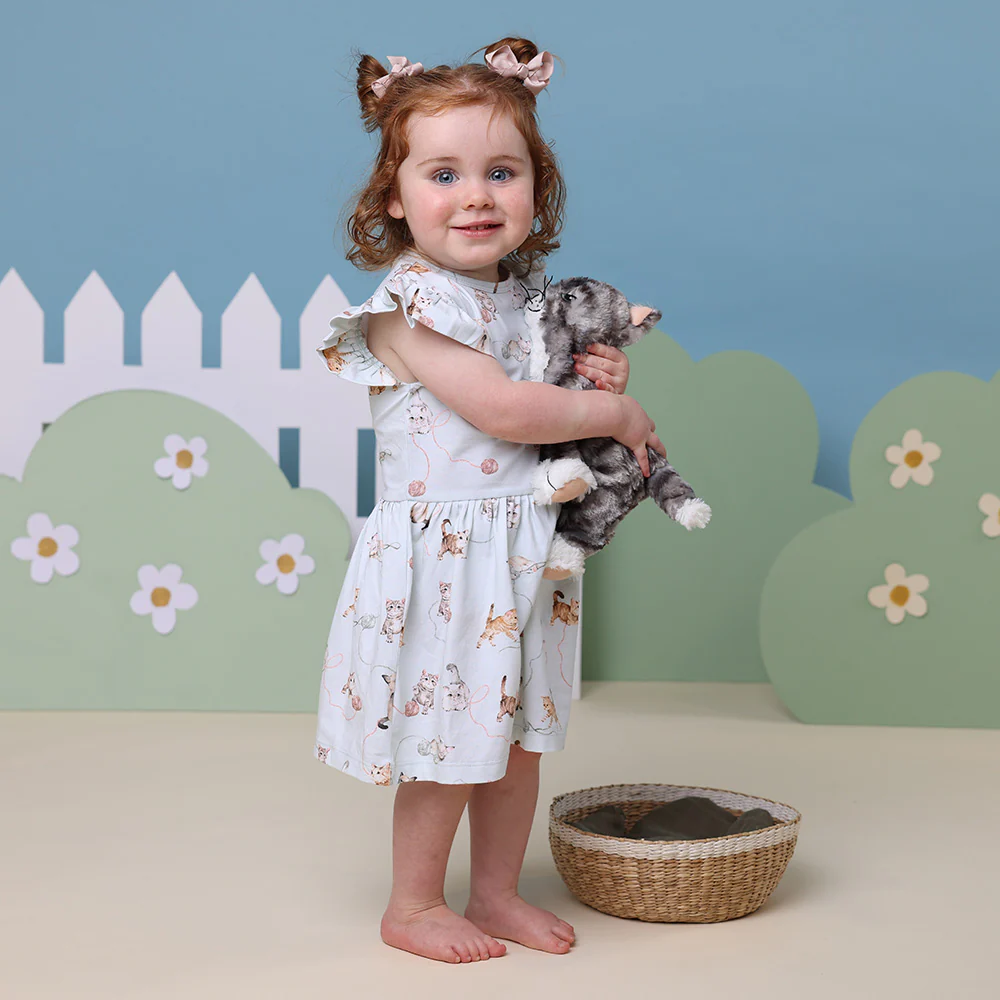 Kittens Short Sleeve Organic Dress - Image 6