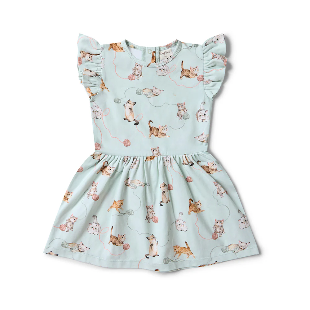 Kittens Short Sleeve Organic Dress - Image 9