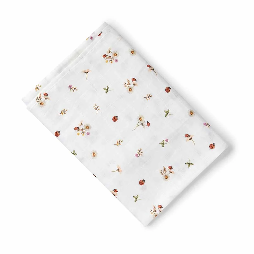 Ladybug Organic Muslin Wrap - Image 3