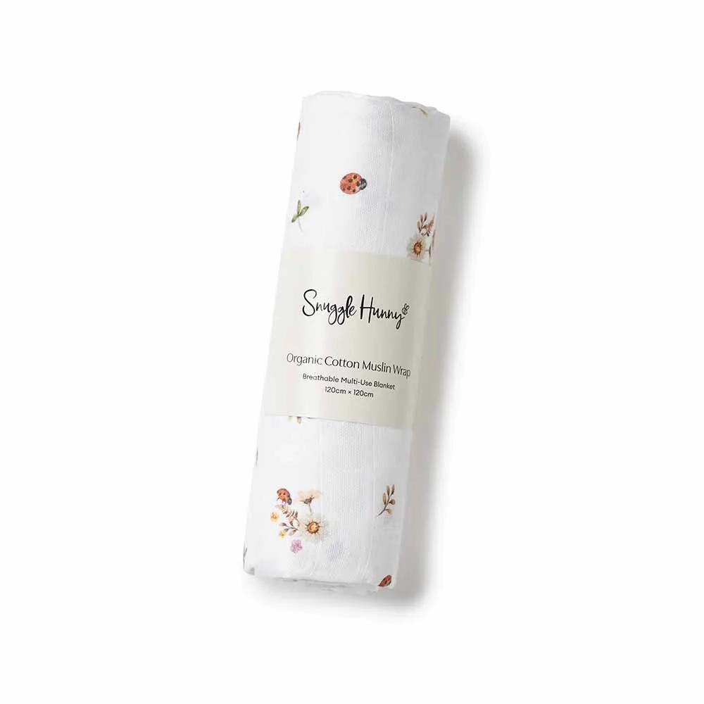 Ladybug Organic Muslin Wrap - Image 6
