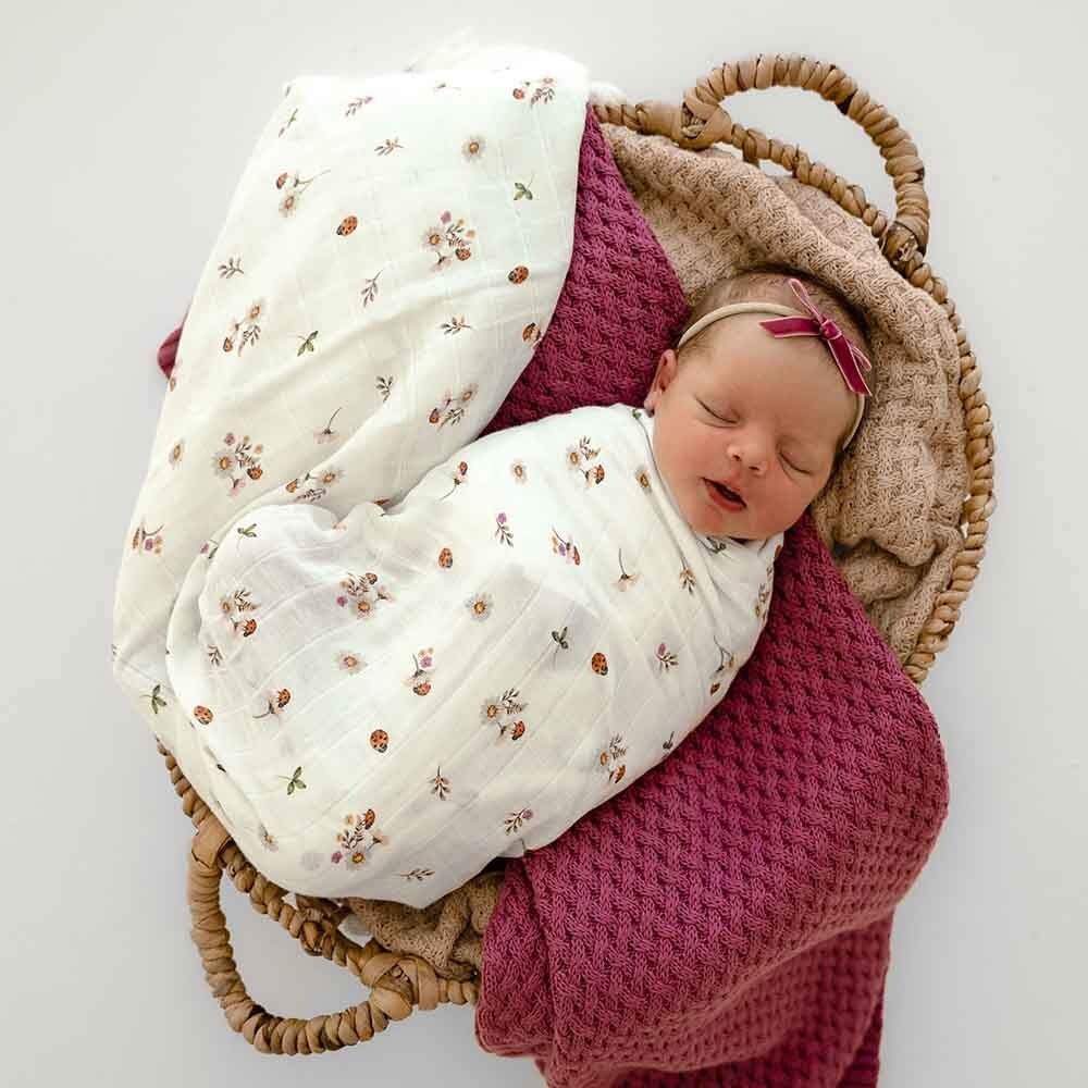 Ladybug Organic Muslin Wrap - Image 7