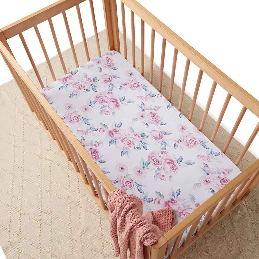 Lilac Skies Organic Fitted Cot Sheet - Image 3