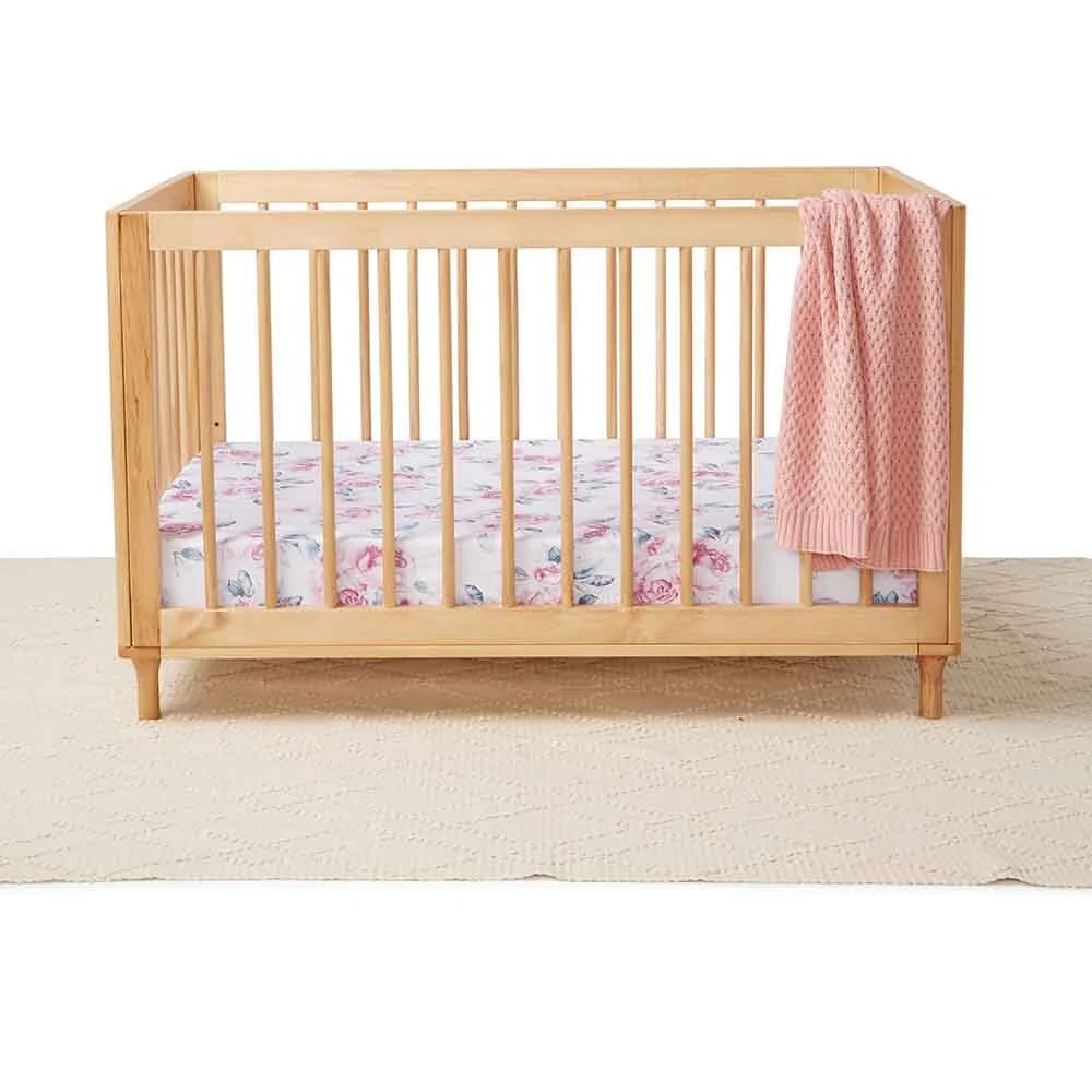 Lilac Skies Organic Fitted Cot Sheet - Image 4