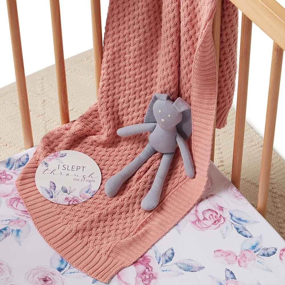 Lilac Skies Organic Fitted Cot Sheet - Image 5