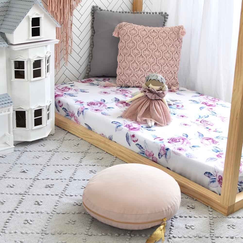 Lilac Skies Organic Fitted Cot Sheet - Image 7