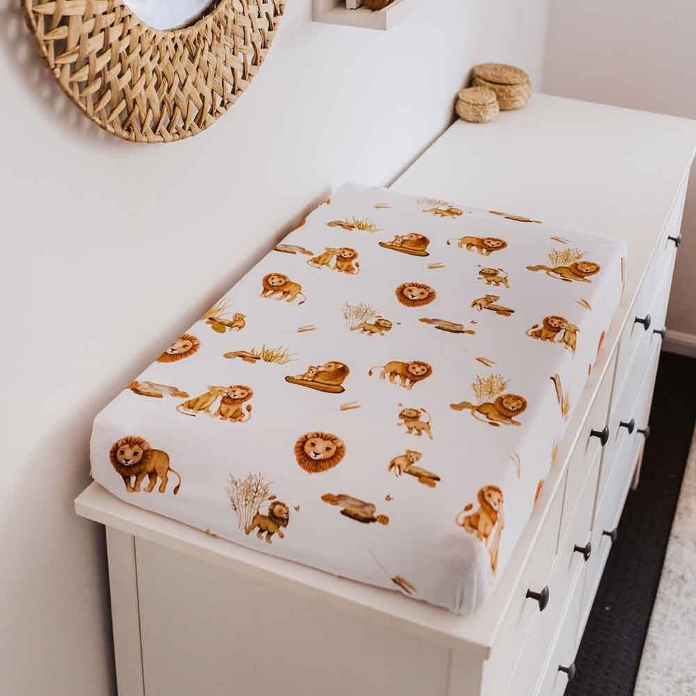 Lion Organic Bassinet Sheet / Change Pad Cover - Image 13