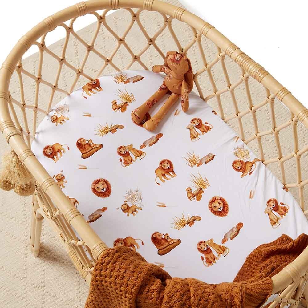 Lion Organic Bassinet Sheet / Change Pad Cover - Image 5