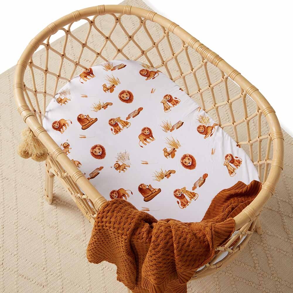 Lion Organic Bassinet Sheet / Change Pad Cover - Image 7
